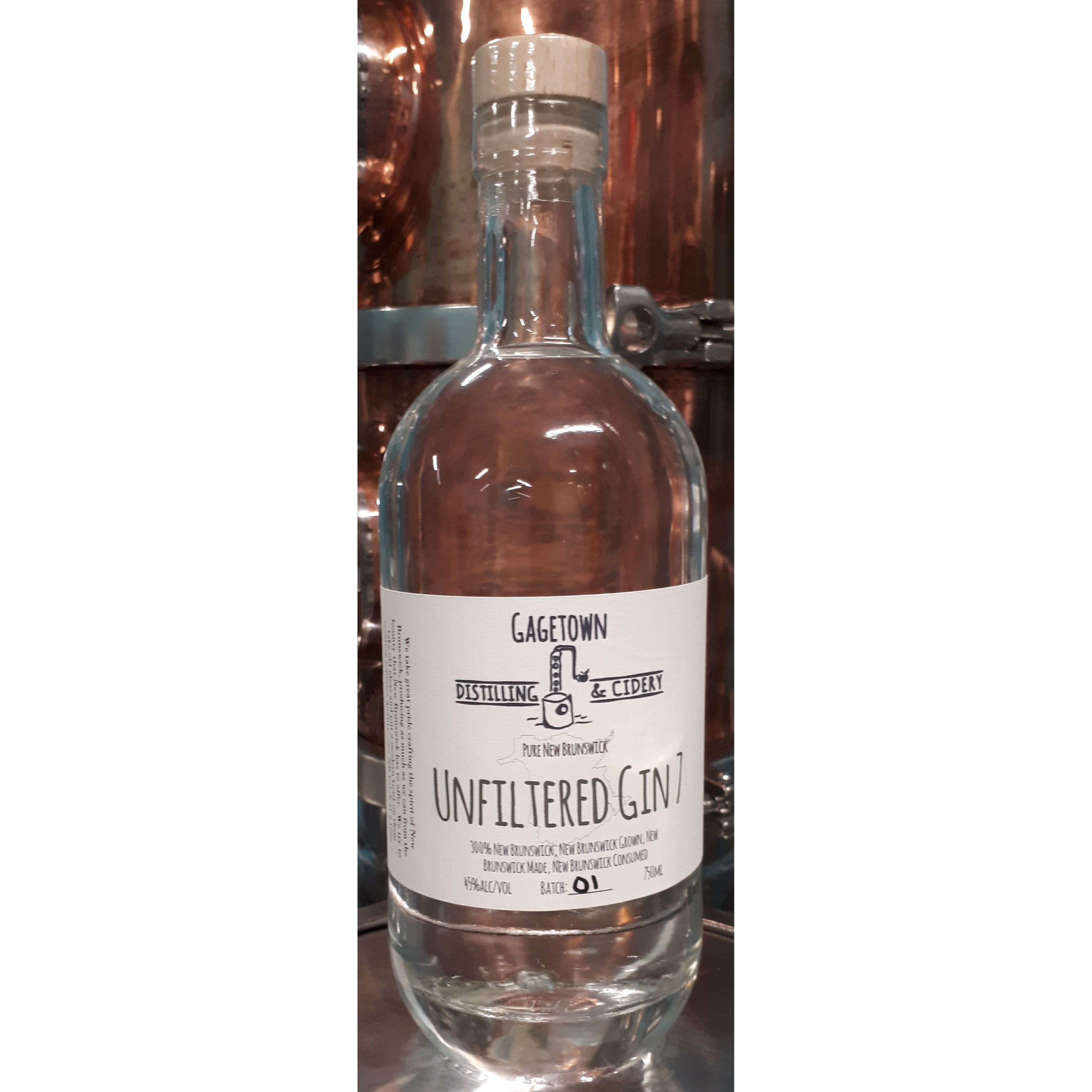 Unfiltered Gin 7 – Gagetown Distilling & Cidery